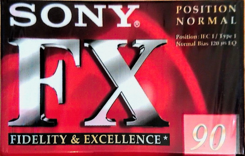 Compact Cassette Sony FX 90 "C-90FX1C" Type I Normal 1998 Europe