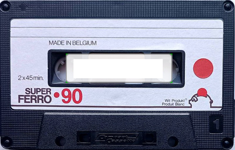 Compact Cassette Wit Produkt 90 "Super Ferro" Type I Normal Belgium