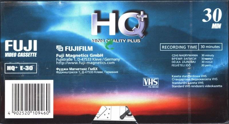 VHS, Video Home System: FUJI Fuji - HQ+ 30