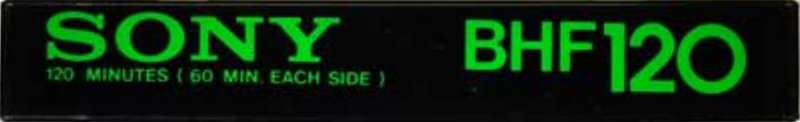 Compact Cassette Sony BHF 120 Type I Normal 1978 Japan