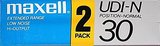 2 pack Maxell UDI-N 30 Type I Normal 1985 Japan