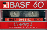Compact Cassette BASF LH Extra I 60 "Large Window" Type I Normal 1985 North America