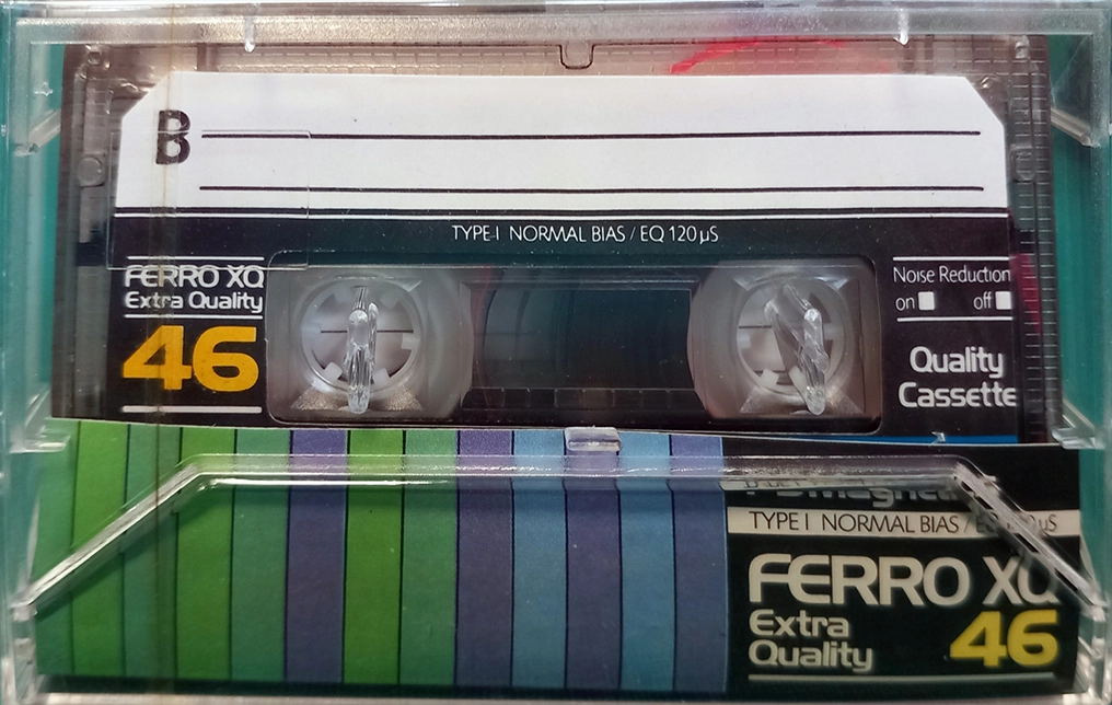 Compact Cassette PDM Ferro 46 "XQ" Type I Normal 1983 Europe