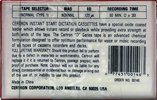 Compact Cassette Certron D / Dictation 60 Type I Normal 1992 USA