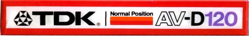 Compact Cassette TDK AV 120 "AV-D120" Type I Normal 1982 USA