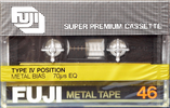 Compact Cassette Fuji Metal Tape 46 Type IV Metal 1980 Europe, North America