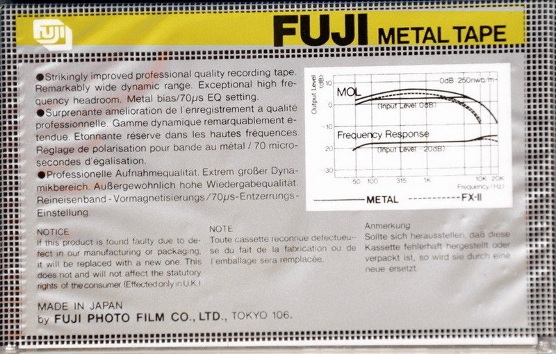 Compact Cassette: FUJI Fuji - Metal Tape 46