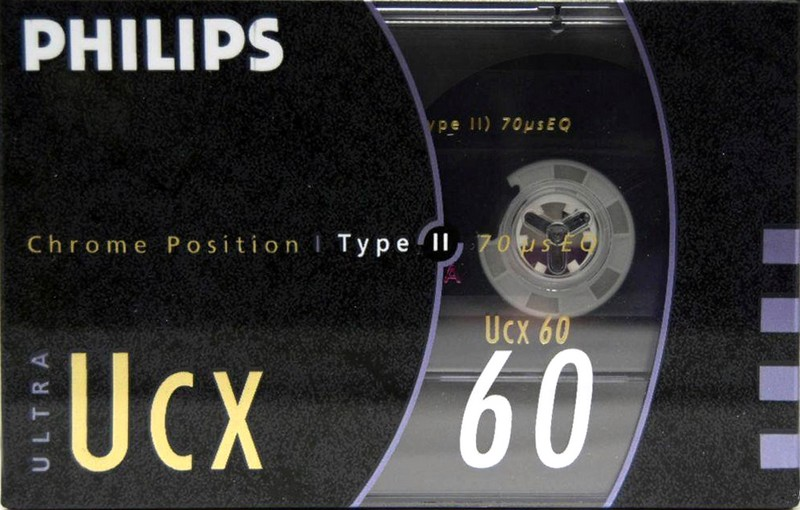 Compact Cassette Philips UCX 60 Type II Chrome 1990 Europe