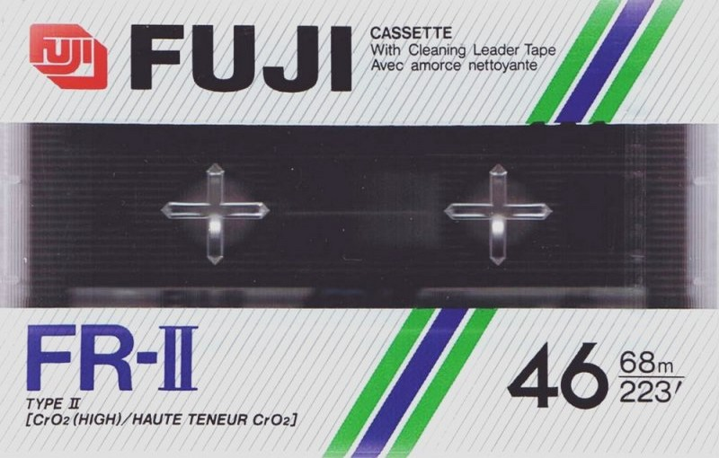 Compact Cassette Fuji FR-II 46 Type II Chrome 1985 Europe