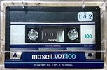 Compact Cassette Maxell UDI / UD1 100 Type I Normal 1985 Europe