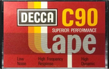 Compact Cassette DECCA 90 Type I Normal England