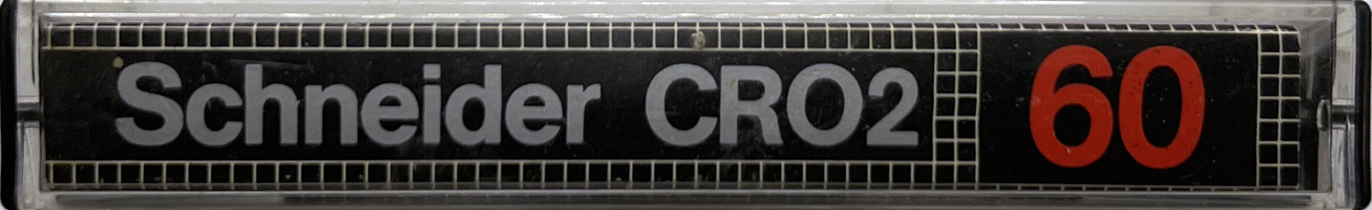 Compact Cassette Schneider CRO2 60 Type II Chrome 1980 Germany