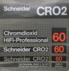 Compact Cassette Schneider CRO2 60 Type II Chrome 1980 Germany