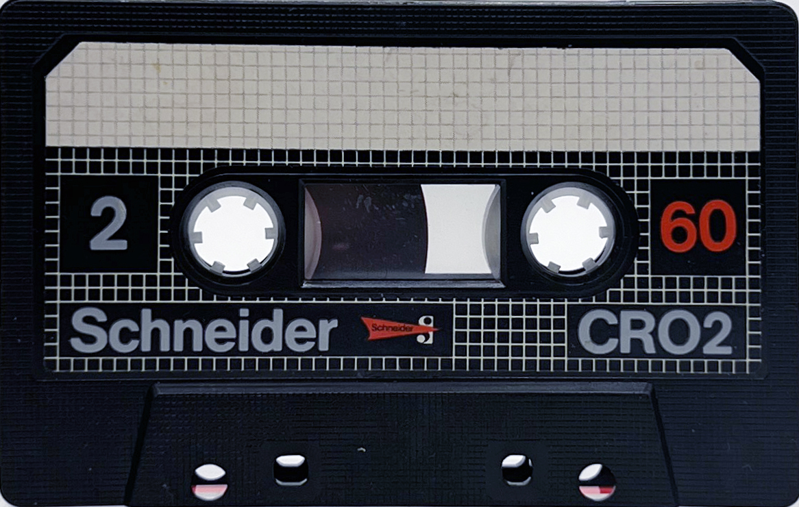 Compact Cassette Schneider CRO2 60 Type II Chrome 1980 Germany