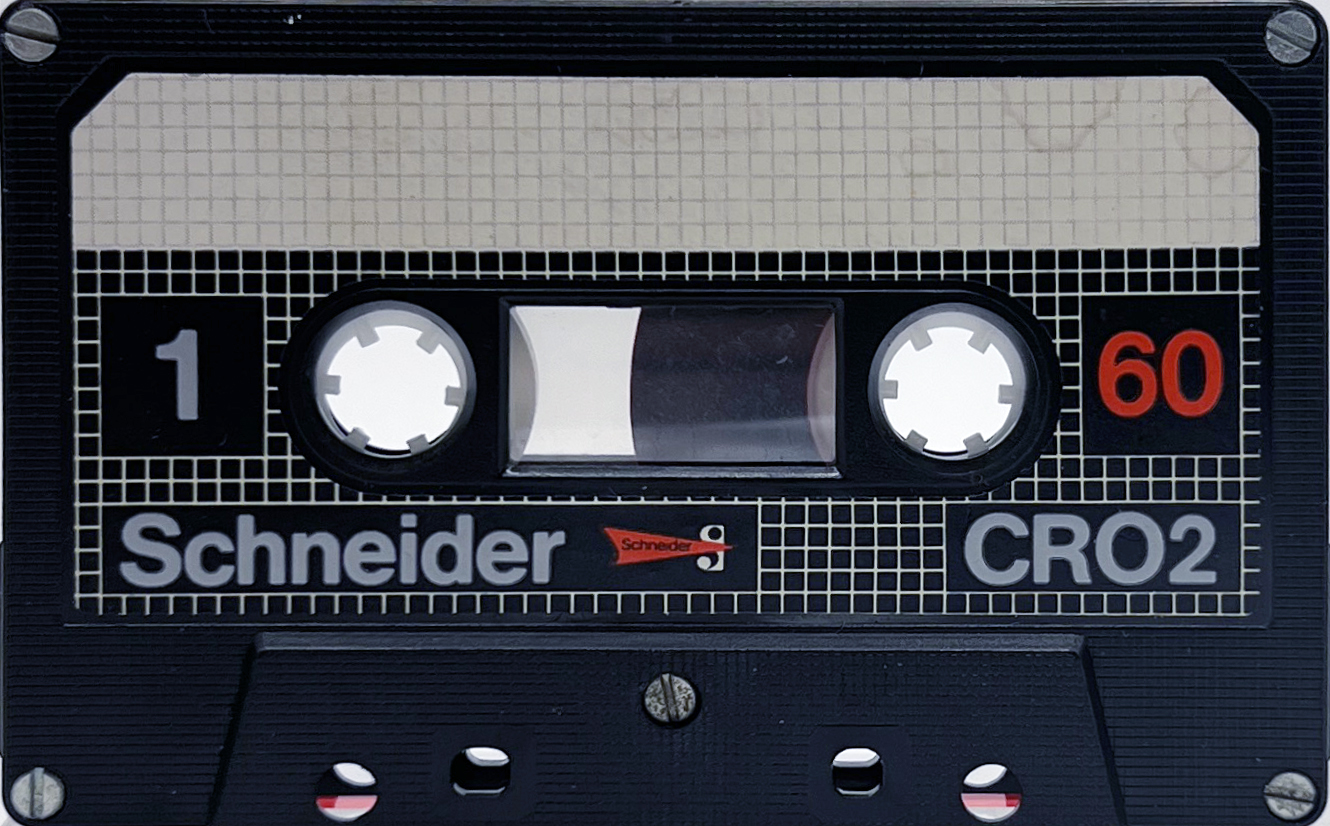Compact Cassette Schneider CRO2 60 Type II Chrome 1980 Germany