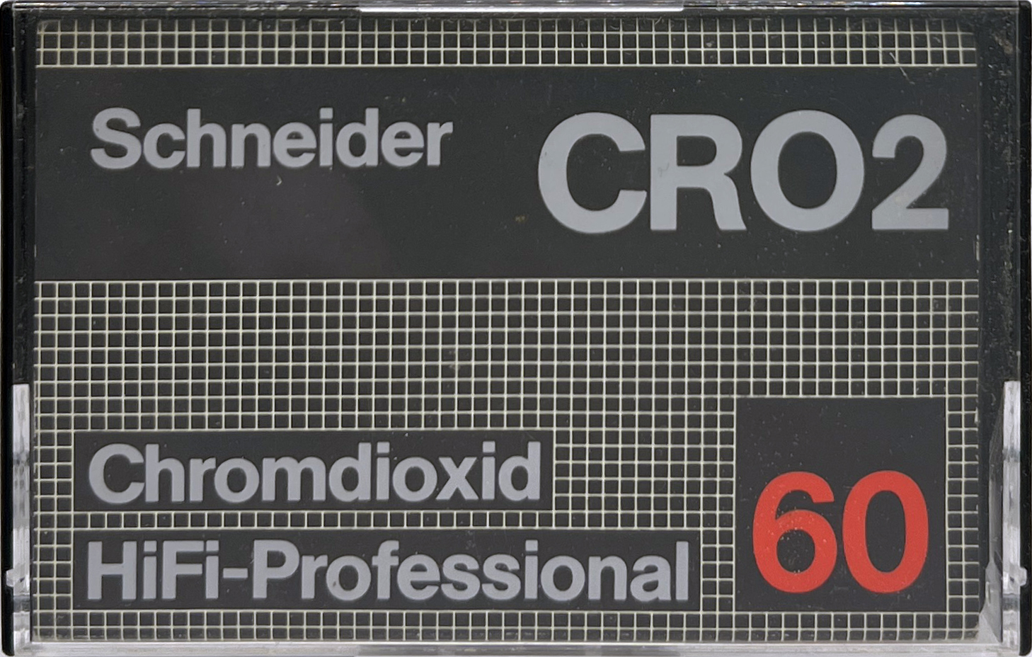 Compact Cassette Schneider CRO2 60 Type II Chrome 1980 Germany