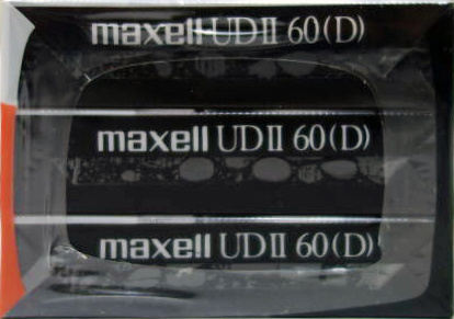 3 pack Maxell UDII / UD2 60 Type II Chrome 1988 Japan