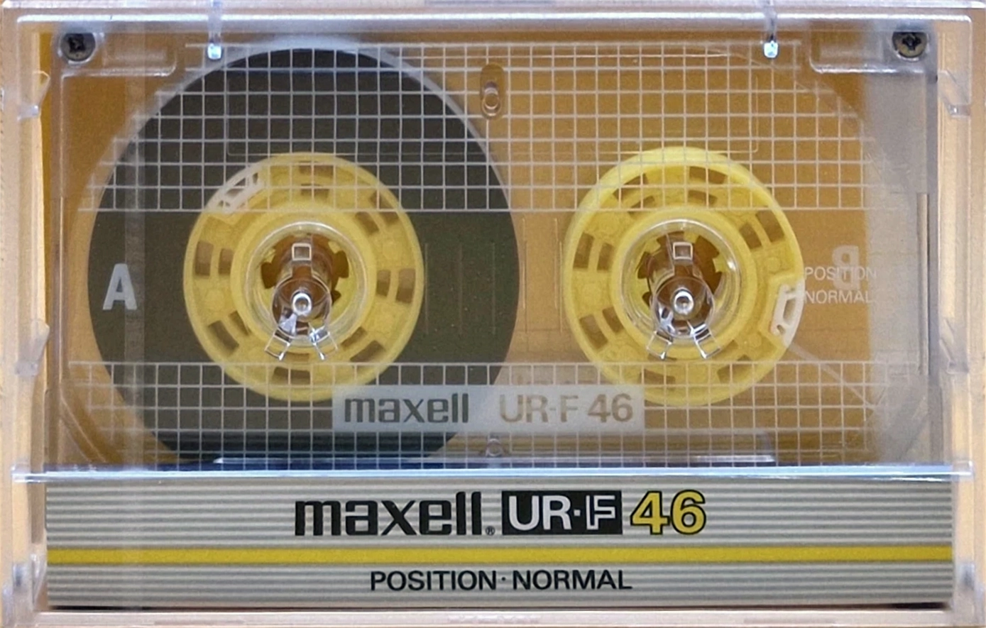 Compact Cassette Maxell UR-F 46 Type I Normal 1985 Japan