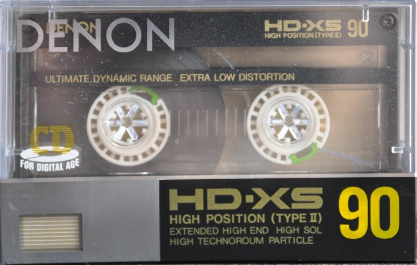 Compact Cassette Denon HD-XS 90 Type II Chrome 1987 Japan