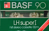 Compact Cassette BASF LH Super I 90 "LH Super I" Type I Normal 1982 Europe