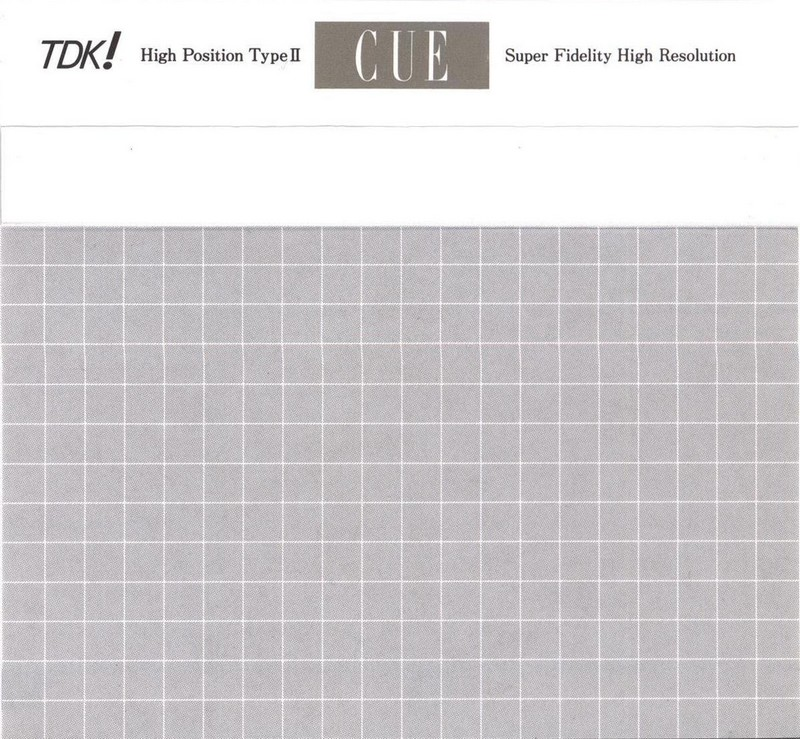 Compact Cassette TDK CUE 46 "CUE-46W" Type II Chrome 1987 Japan