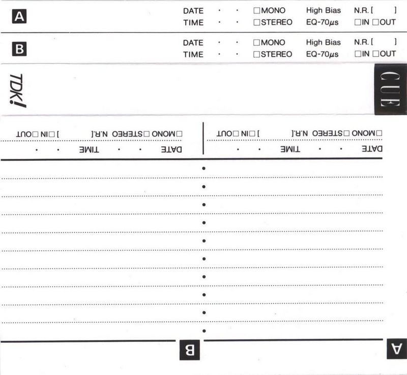 Compact Cassette: TDK  - CUE 46