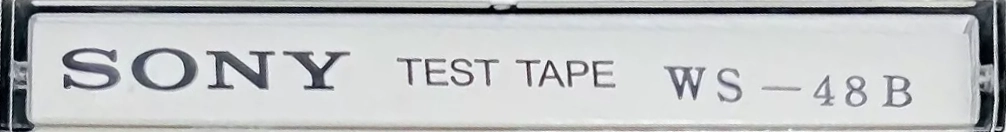 Compact Cassette Sony "WS-48B" Test Cassette Japan