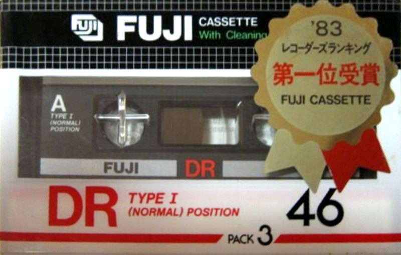 3 pack Fuji DR 46 Type I Normal 1982 Japan