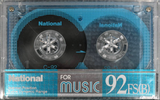 Compact Cassette National FS 92 "RT-92FS(B)" Type I Normal 1987 Japan