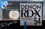Compact Cassette Denon RD-X 54 "RD-X54N" Type II Chrome 1988 Japan