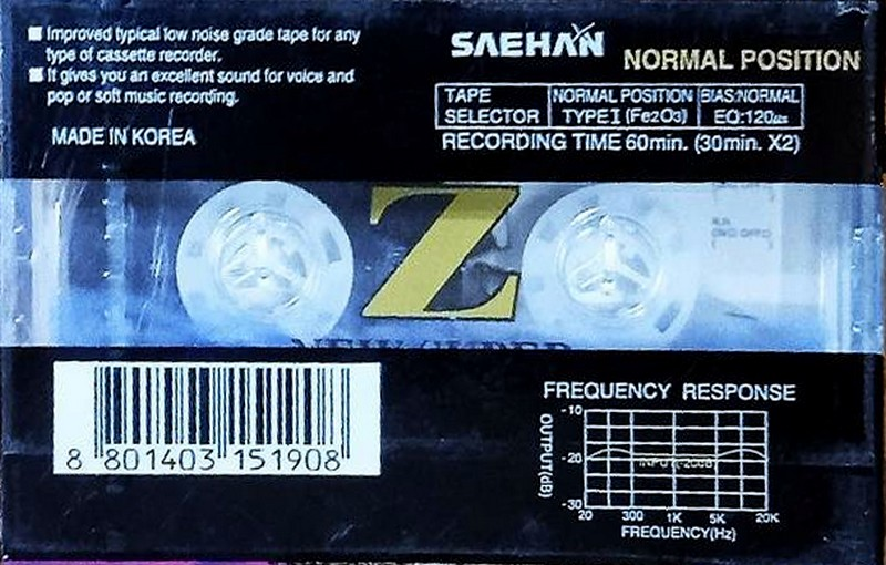 Compact Cassette: Saehan  - New Super Z 60