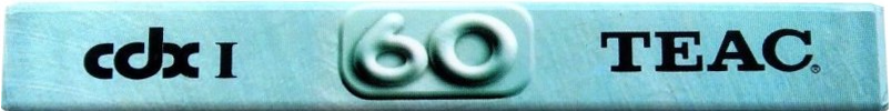 Compact Cassette Teac CDX I 60 Type I Normal 1990 Worldwide