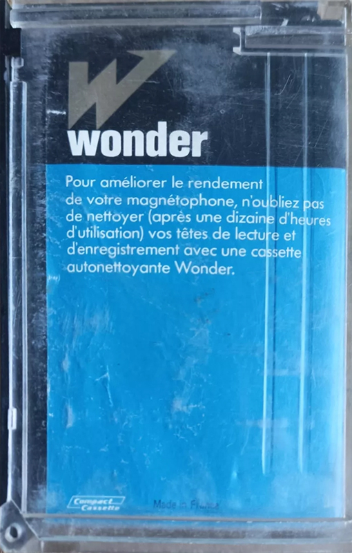 Compact Cassette Wonder 60 Type II Chrome 1975 France
