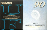 Compact Cassette Family Mart UF 90 "UF-90" Type I Normal 1999 Japan
