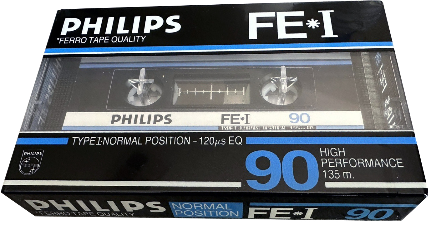 Compact Cassette Philips FE-I 90 Type I Normal 1984 Europe