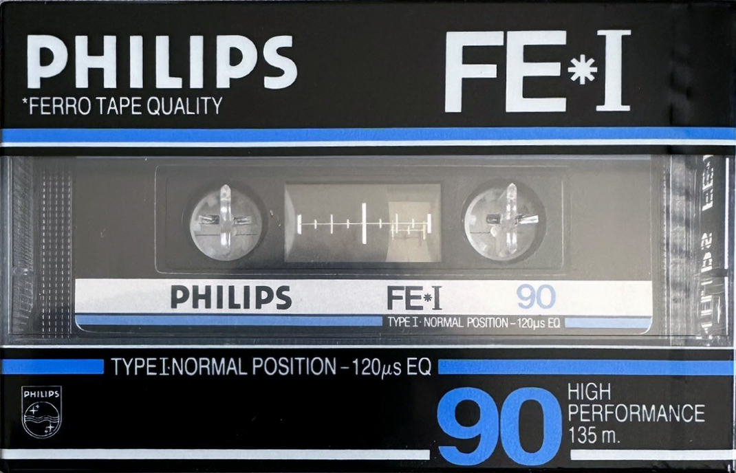 Compact Cassette Philips FE-I 90 Type I Normal 1984 Europe