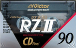 Compact Cassette Victor RZII 90 "RZ2-90N" Type II Chrome 1990 Japan