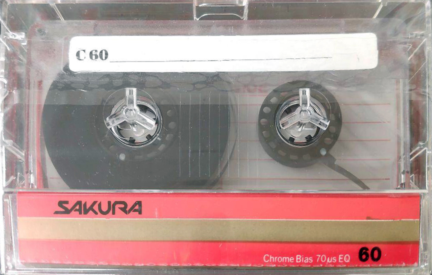 Compact Cassette Sakura CHS 60 Type II Chrome 1989 Italy