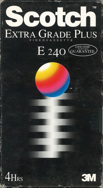 VHS, Video Home System:  Scotch - Extra Grade Plus 240