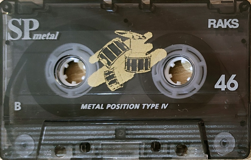 Compact Cassette RAKS SP Metal 46 Type IV Metal 1996 Europe