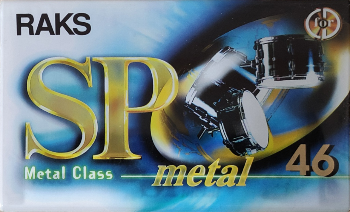 Compact Cassette RAKS SP Metal 46 Type IV Metal 1996 Europe