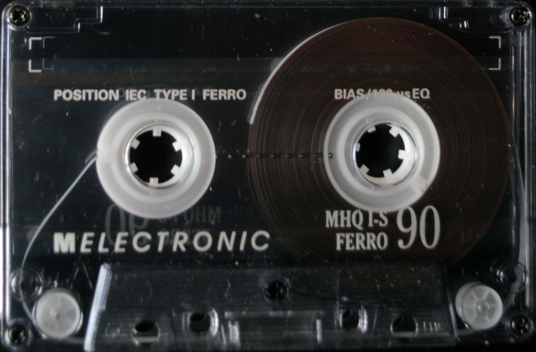 Compact Cassette Melectronic MHQ I-S 90 Type I Normal 1998 Switzerland