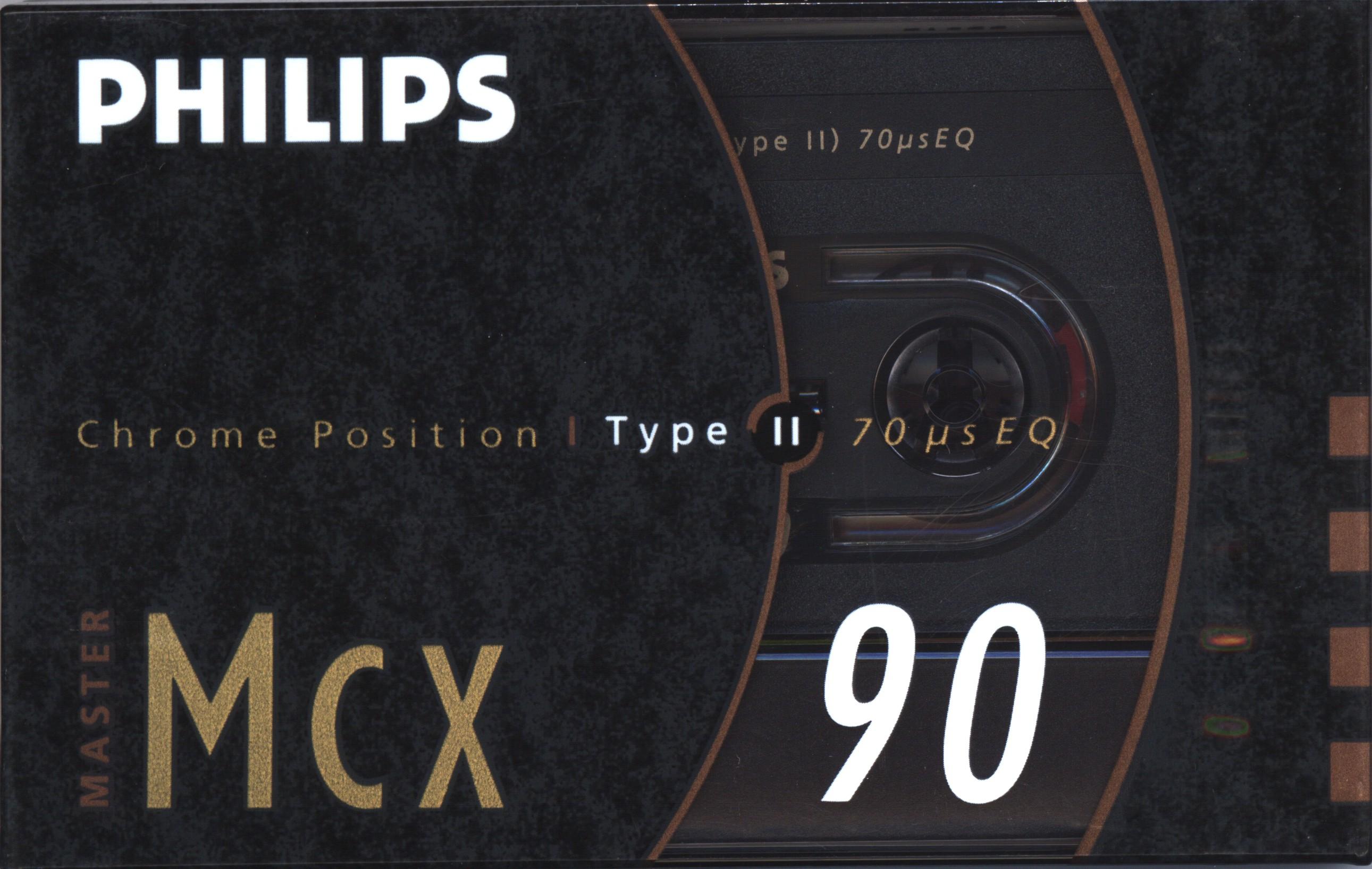 Compact Cassette Philips MCX Master 90 Type II Chrome 1990 Europe