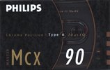 Compact Cassette Philips MCX Master 90 Type II Chrome 1990 Europe