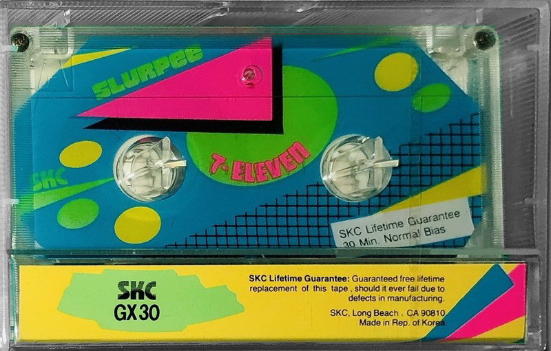 Compact Cassette SKC GX 30 "Slurpee 7-Eleven" Type I Normal 1990 USA
