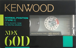 Compact Cassette Kenwood ND-x 60 Type I Normal 1987 Japan