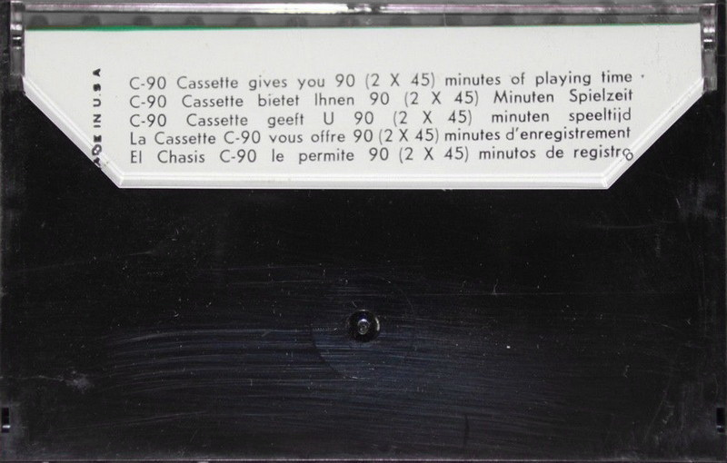 Compact Cassette: Unknown Sound -  90