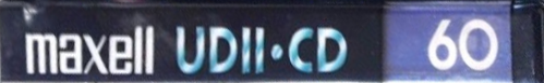 Compact Cassette Maxell UDII-CD 60 Type II Chrome 1998 Europe
