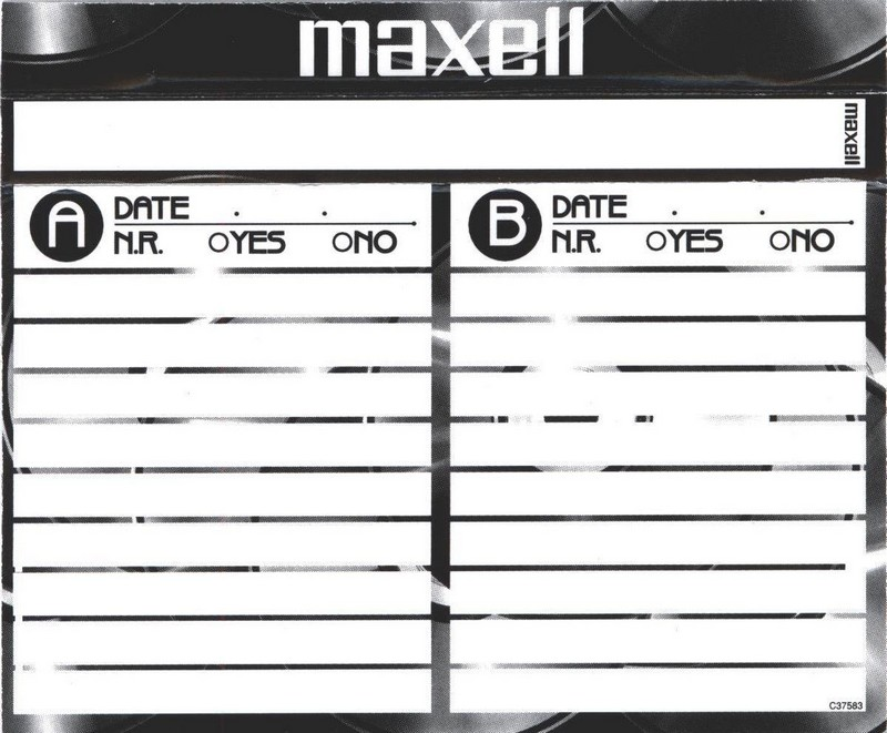 Compact Cassette Maxell UDII-CD 60 Type II Chrome 1998 Europe