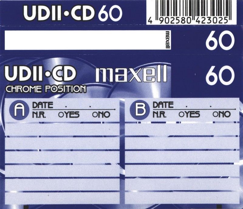 Compact Cassette Maxell UDII-CD 60 Type II Chrome 1998 Europe